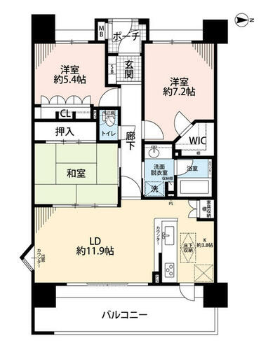 サーパス市駅前_間取り_0