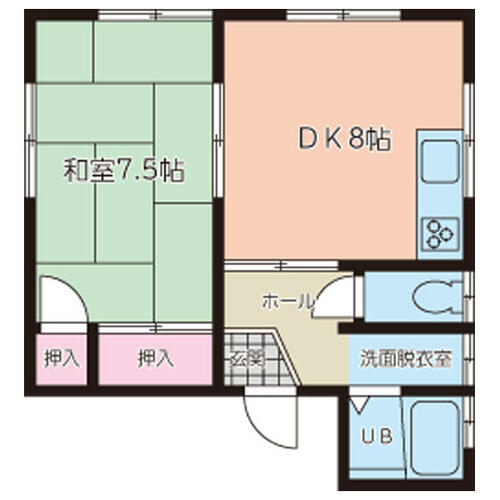 猪巻アパート_間取り_0