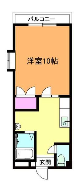 ハイツカッコー 306｜富山県富山市黒瀬北町１丁目(賃貸アパート1K・3階・29.00㎡)の写真 その2