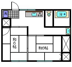 コーポ見分_間取り_0