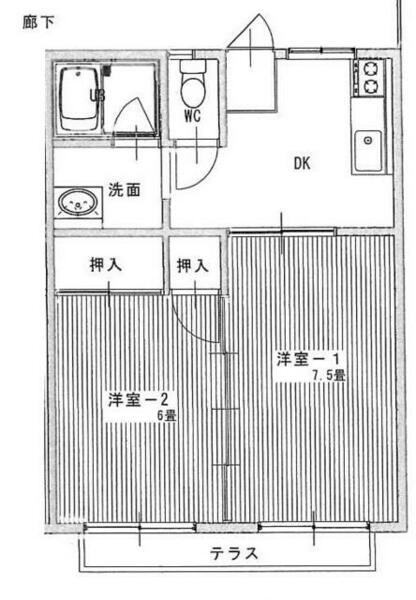 グリーンコーポⅢ 202｜高知県高知市朝倉己(賃貸アパート2DK・2階・39.75㎡)の写真 その1