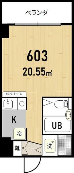 コルムコート 603｜東京都板橋区本町(賃貸マンション1R・6階・18.60㎡)の写真 その2