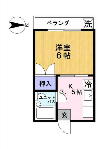 第３青山マンション 109｜東京都足立区大谷田５丁目(賃貸マンション1K・1階・19.44㎡)の写真 その2