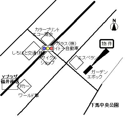 エポック　ガーデン 1C｜福井県福井市下馬３丁目(賃貸マンション1DK・1階・37.10㎡)の写真 その2