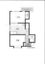 アドバンスフジ 203 ｜ 神奈川県茅ヶ崎市浜竹１丁目（賃貸マンション2DK・2階・38.84㎡） その1