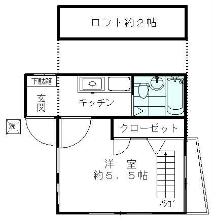 東京都北区上中里２丁目(賃貸アパート1K・1階・21.00㎡)の写真 その2