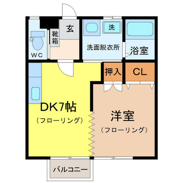 首藤ハイツ６｜大分県大分市大字光吉(賃貸アパート1DK・1階・32.30㎡)の写真 その2