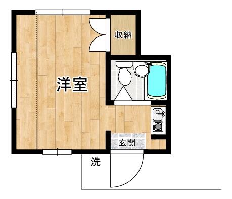 アップルハウス 101｜神奈川県横浜市旭区鶴ケ峰１丁目(賃貸アパート1R・1階・16.50㎡)の写真 その2