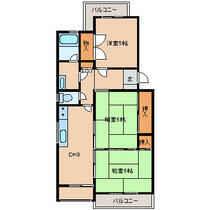 富山県富山市上袋（賃貸マンション3DK・2階・66.00㎡） その1