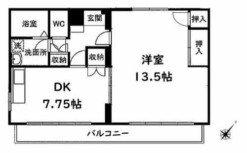 同じ建物の物件間取り写真 - ID:214054676441