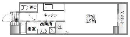 ソワ・リヴィエール｜徳島県徳島市東大工町３丁目(賃貸マンション1K・2階・30.00㎡)の写真 その2