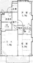 フォブール弘岡  ｜ 高知県高知市春野町弘岡上（賃貸アパート2DK・2階・46.37㎡） その2