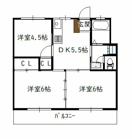 同じ建物の物件間取り写真 - ID:245002946583