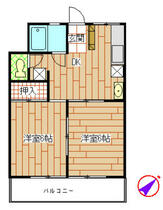 埼玉県蓮田市東３丁目（賃貸マンション2K・2階・39.74㎡） その2