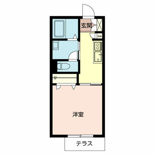 インステージ繁昌Ⅰ｜兵庫県加西市繁昌町(賃貸アパート1K・1階・28.21㎡)の写真 その2