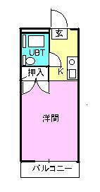 第二キクヤビル 102｜東京都八王子市大和田町２丁目(賃貸マンション1R・1階・20.00㎡)の写真 その5