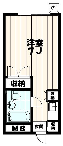 第二キクヤビル 102｜東京都八王子市大和田町２丁目(賃貸マンション1R・1階・20.00㎡)の写真 その6