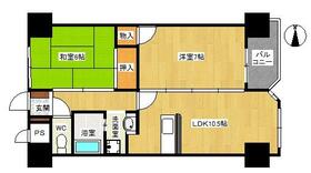 福岡県北九州市小倉北区高坊２丁目（賃貸マンション2LDK・4階・55.65㎡） その2