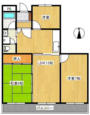 第１アサヒコーポ 101｜栃木県佐野市朝日町(賃貸マンション3LDK・1階・70.93㎡)の写真 その1