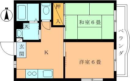 トゥリーベルハイツ 205｜東京都北区豊島３丁目(賃貸マンション2K・2階・38.88㎡)の写真 その1