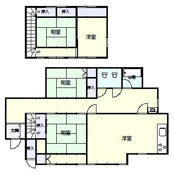 detached 宮城県遠田郡涌谷町字六軒町裏
物件地図