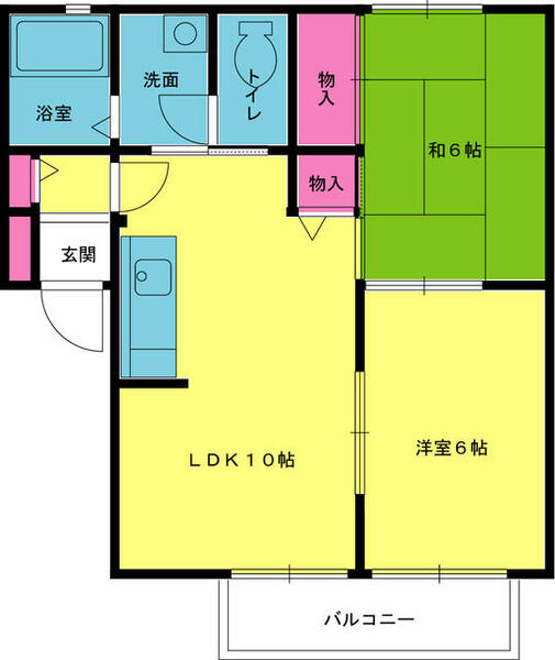 マーリンキードム｜兵庫県姫路市亀山(賃貸アパート2LDK・1階・49.34㎡)の写真 その2