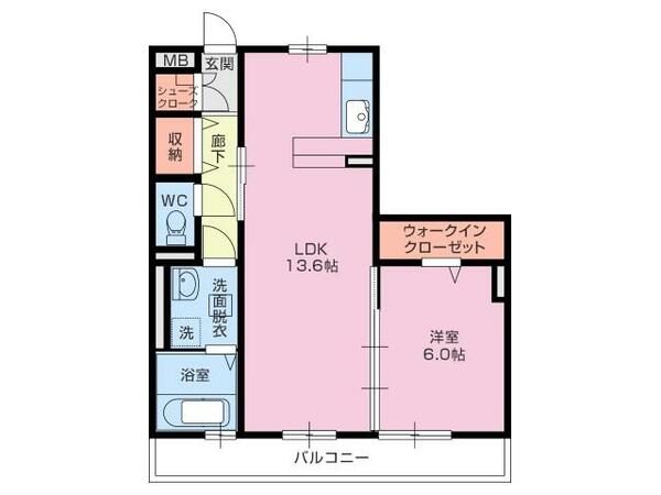 アネックス３号棟 201｜静岡県沼津市西間門(賃貸アパート1LDK・2階・50.37㎡)の写真 その2