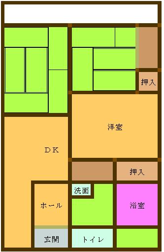 和幸ビル 203｜熊本県八代市横手町(賃貸アパート3DK・3階・56.85㎡)の写真 その2