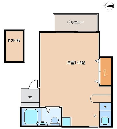 コーポピュア 205｜佐賀県鳥栖市轟木町(賃貸アパート1R・2階・27.94㎡)の写真 その1