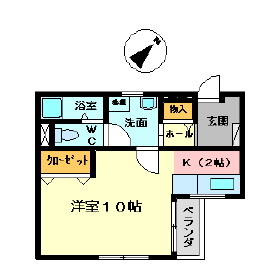 三重県名張市新田(賃貸マンション1K・2階・33.05㎡)の写真 その1