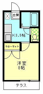 愛知県名古屋市守山区八反（アパート）の賃貸物件の間取り