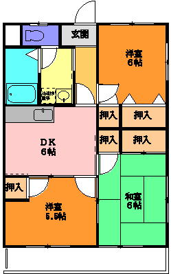 愛知県豊橋市草間町字郷西(賃貸マンション3DK・3階・54.00㎡)の写真 その1