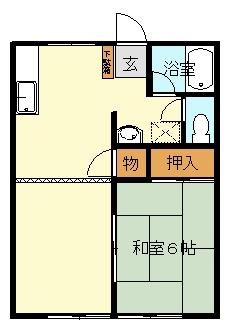 サンハイツ｜千葉県富里市御料(賃貸アパート1LDK・2階・40.92㎡)の写真 その2