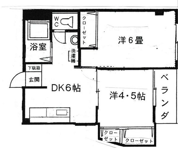 第一昼川ビル 306｜東京都北区王子４丁目(賃貸マンション2DK・3階・41.00㎡)の写真 その2