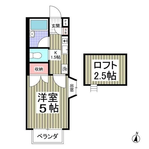 リトルバード 201｜群馬県前橋市上小出町３丁目(賃貸アパート1K・2階・18.43㎡)の写真 その1