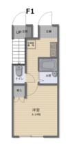 アートパレス豊田Ⅱ 203 ｜ 埼玉県川越市豊田町１丁目（賃貸アパート1K・2階・23.00㎡） その2