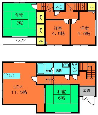 house for sale in Kashihara, Nara | ¥8,280,000 | 4LDK | Akiyama house…