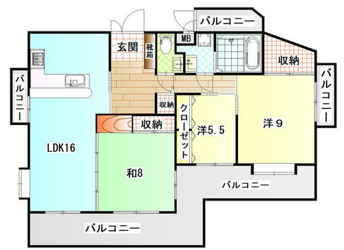 A・ホークス_間取り_0