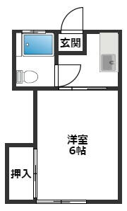 コーポサンフラワー 102｜東京都八王子市万町(賃貸アパート1K・1階・18.00㎡)の写真 その3