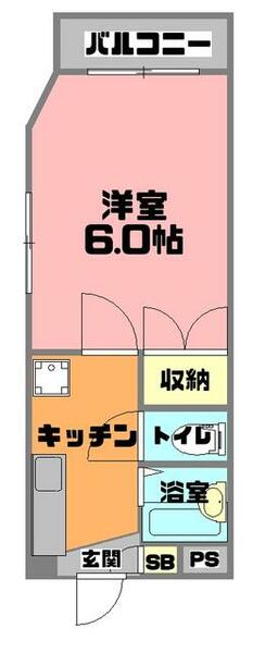 パルセス天文館 403｜鹿児島県鹿児島市樋之口町(賃貸マンション1K・4階・24.50㎡)の写真 その2