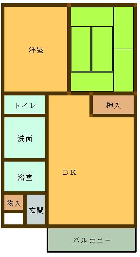 サクセスⅡ 202｜群馬県太田市龍舞町(賃貸アパート2DK・2階・48.60㎡)の写真 その2