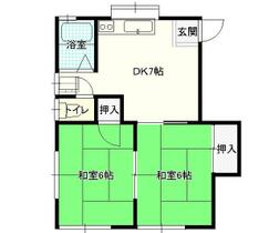 茨城県牛久市牛久町（賃貸アパート2DK・1階・39.33㎡） その2