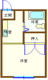 生野ハイツ 622｜山口県下関市生野町２丁目(賃貸アパート1K・2階・18.56㎡)の写真 その1