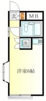 フェリース仲手原 101 ｜ 神奈川県横浜市港北区仲手原２丁目（賃貸アパート1R・1階・16.91㎡） その2