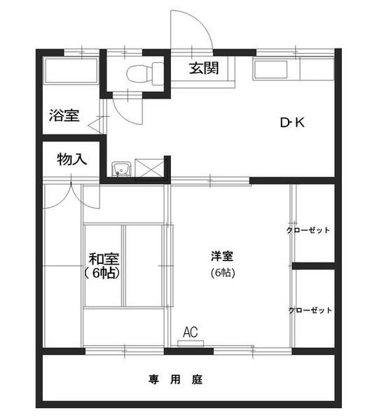 コーポセイコー 103｜千葉県大網白里市大網(賃貸アパート2DK・1階・40.57㎡)の写真 その1