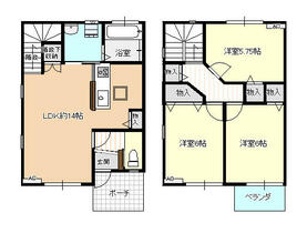 ピサリ西荒屋 B-1 ｜ 富山県富山市西荒屋（賃貸アパート3LDK・1階・77.94㎡） その2