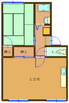 レジデンス黒髪  ｜ 熊本県熊本市北区黒髪６丁目（賃貸アパート1LDK・1階・38.23㎡） その2