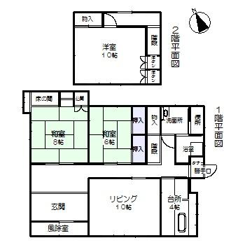 detached 秋田県能代市落合字中大野