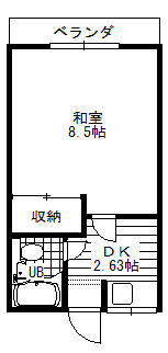レモンハウス 204｜和歌山県橋本市岸上(賃貸アパート1K・2階・23.18㎡)の写真 その2