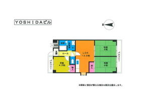 ＹＯＳＨＩＤＡ　　ＢＩＬＤ  ｜ 兵庫県神戸市北区鈴蘭台東町１丁目（賃貸マンション3LDK・4階・60.63㎡） その2